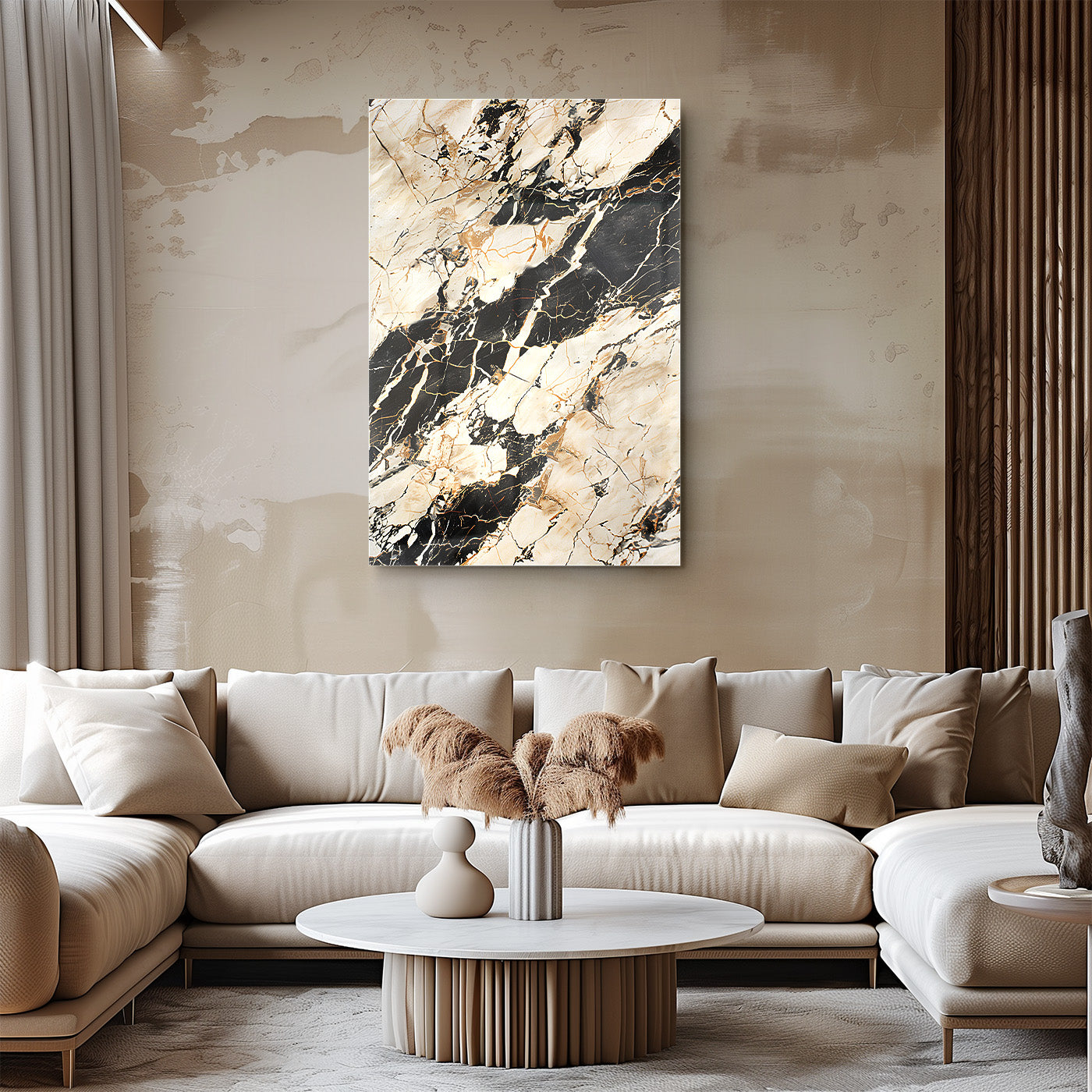 Marble Black and Beige 2