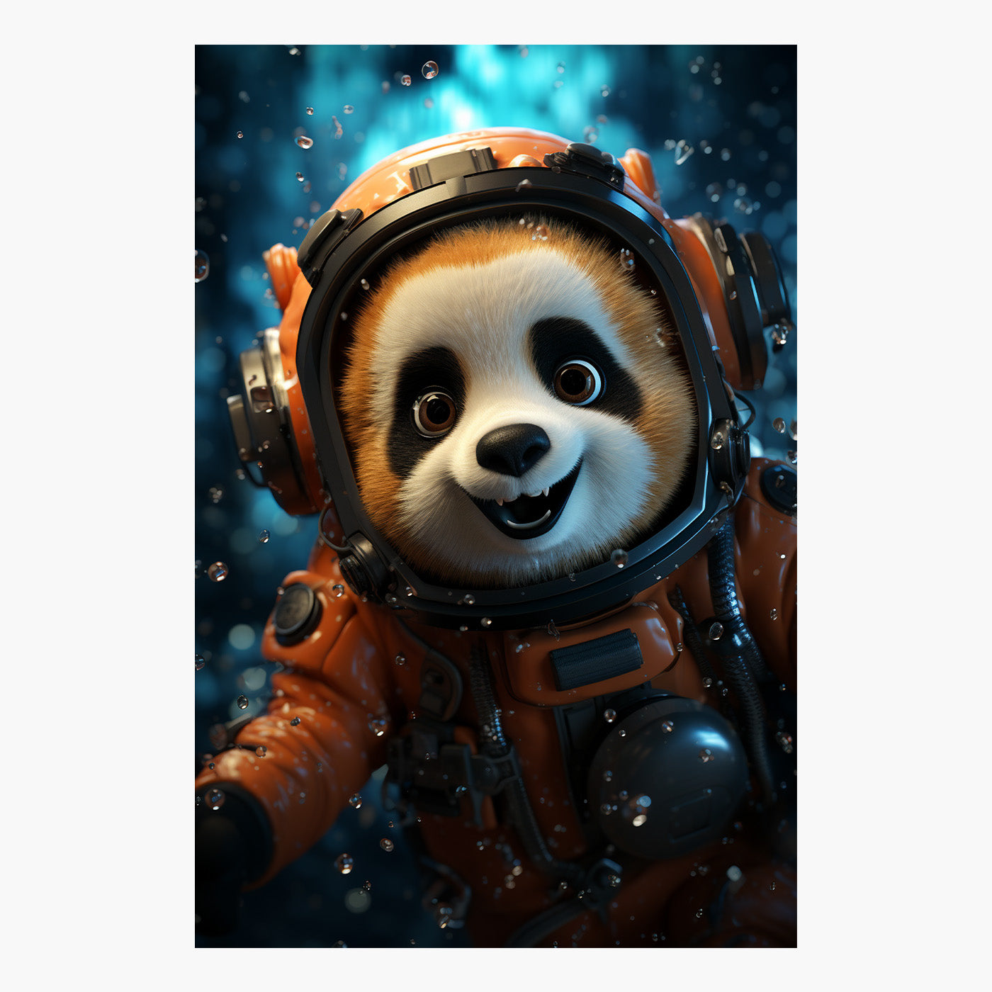 Kids Red Panda Astronaut