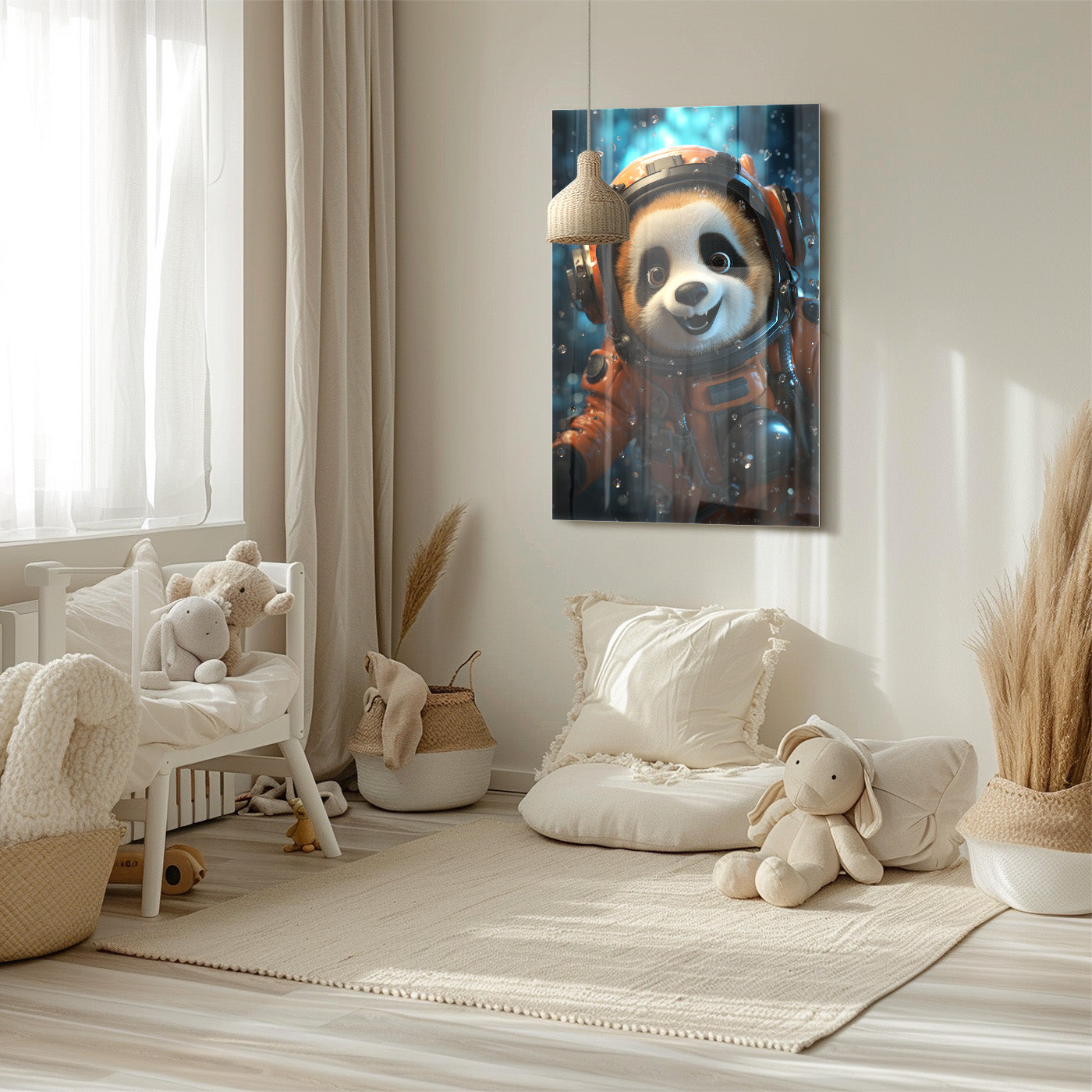 Kids Red Panda Astronaut